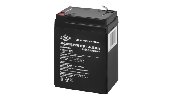 Акумулятор AGM LPM 6V - 4.5 Ah
