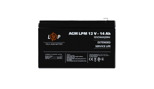 Акумулятор AGM LPM 12V - 14 Ah - 582108