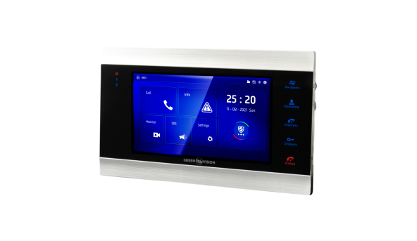 Цветной AHD видеодомофон GV-055-AHD-J-VD7SD silver - 582148