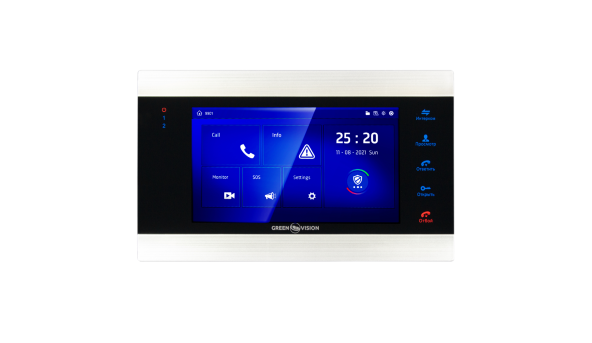 Цветной AHD видеодомофон GV-055-AHD-J-VD7SD silver - 582148