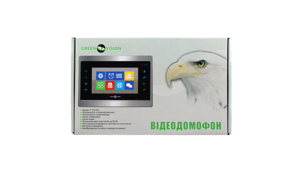 Цветной AHD видеодомофон GV-055-AHD-J-VD7SD silver - 582148