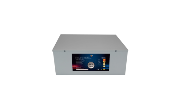 Акумулятор LP LiFePO4 24V (25,6V) - 230 Ah (5888Wh) (BMS 200A/100A) метал для ДБЖ - 582218