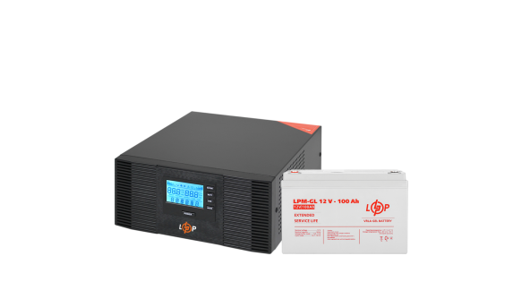 Комплект резервного живлення LP (LogicPower) ДБЖ + гелева батарея (UPS B1500 + АКБ GL 1200W)