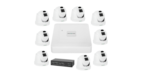 Комплект видеонаблюдения на 9 камер GV-IP-K-W72/09 3MP