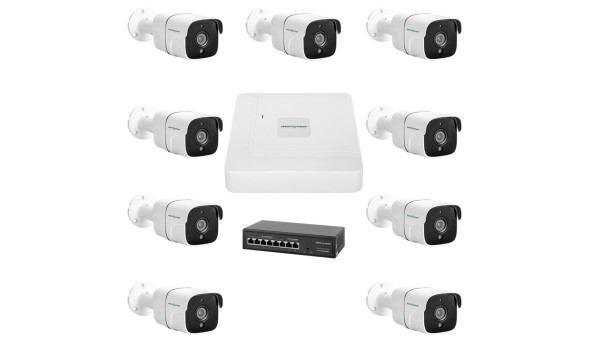 Комплект видеонаблюдения на 9 камер GV-IP-K-W78/09 5MP