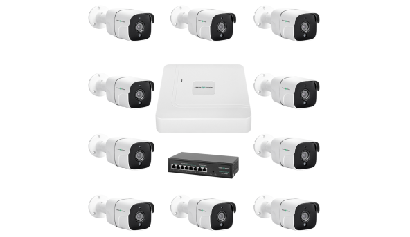 Комплект відеоспостереження на 9 камер GV-IP-K-W78/09 5MP