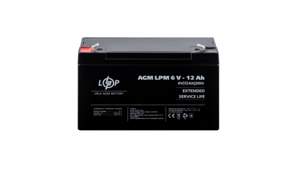 Аккумулятор AGM LPM 6V - 12 Ah - 582547