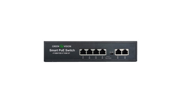Комутатор мережевий POE GV-006-D-04+2P - 582561