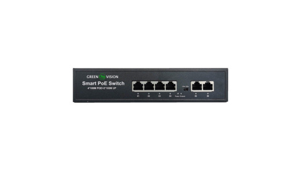 Комутатор мережевий POE GV-006-D-04+2P - 582561