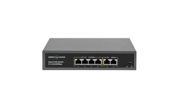 Комутатор мережевий POE GV-006-D-04+2P - 582561