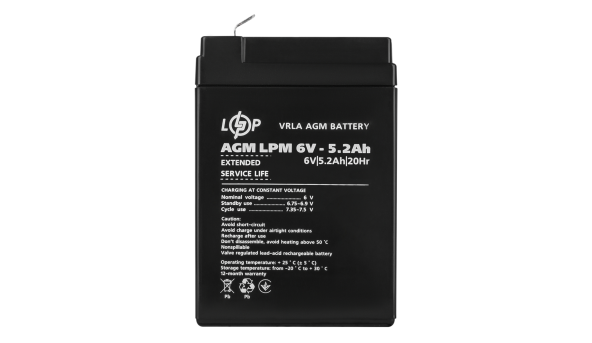 Аккумулятор AGM LPM 6V - 5.2 Ah - 582764