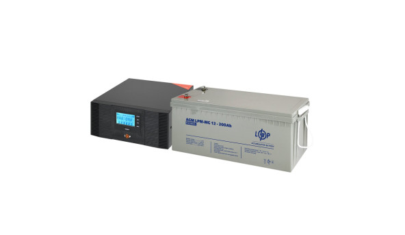Комплект резервного питания LP (LogicPower) ИБП + мультигелевая батарея (UPS B1500 + АКБ MG 2400W) - 582786