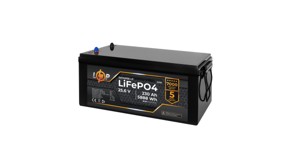 Аккумулятор LP LiFePO4 24V (25,6V) - 230 Ah (5888Wh) (BMS 150A/75A) пластик