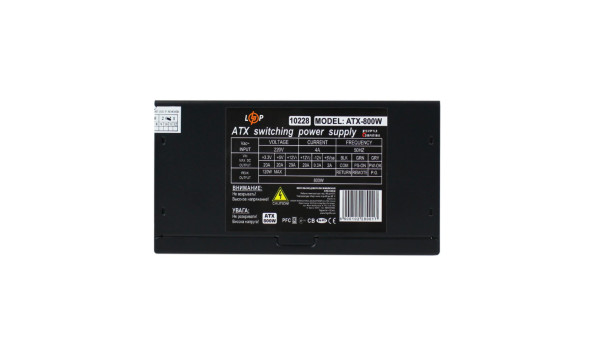 Компьютерный блок питания ATX-800-12-APFC 80+ Bronze - 582823