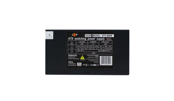 Компьютерный блок питания ATX-800-12-APFC 80+ Bronze - 582823