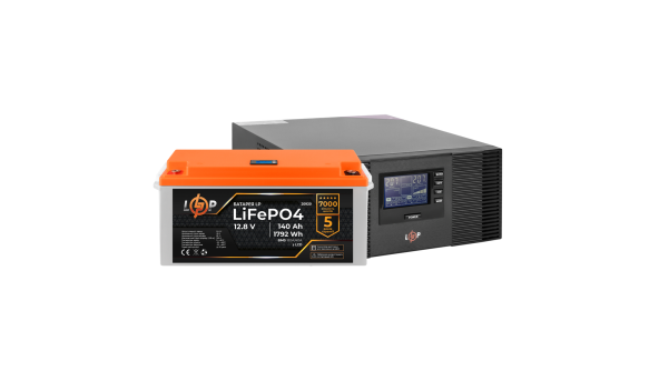 Комплект резервного живлення LP (LogicPower) ДБЖ + літієва (LiFePO4) батарея (UPS B1500 + АКБ LiFePO4 1792W)