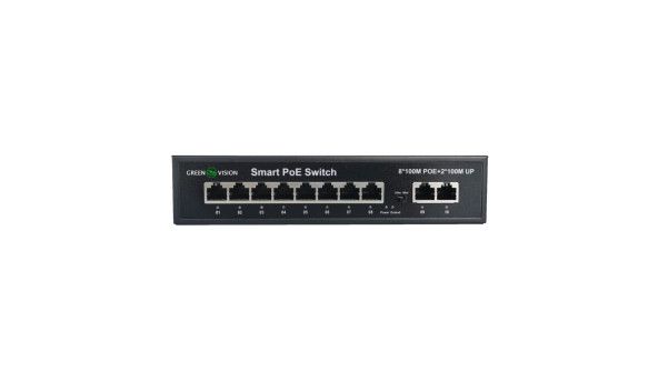 Комутатор мережевий POE GV-008-D-08+2PG - 582847