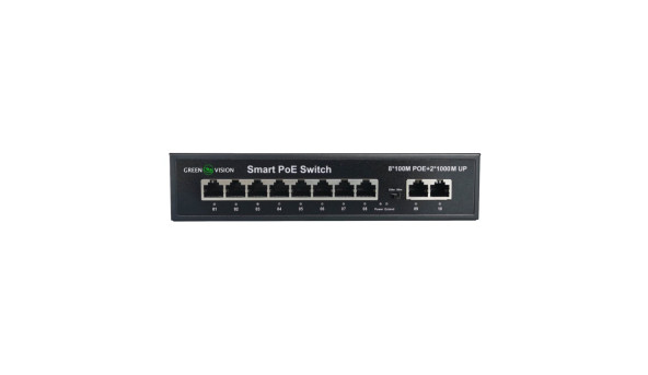 Комутатор мережевий POE GV-008-D-08+2PG - 582847