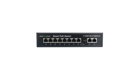 Комутатор мережевий POE GV-008-D-08+2PG - 582847