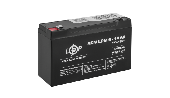 Аккумулятор AGM LPM 6V - 14 Ah - 582874