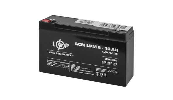 Аккумулятор AGM LPM 6V - 14 Ah - 582874