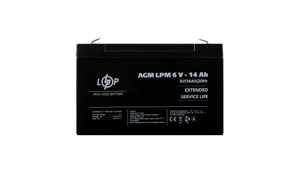 Акумулятор AGM LPM 6V - 14 Ah