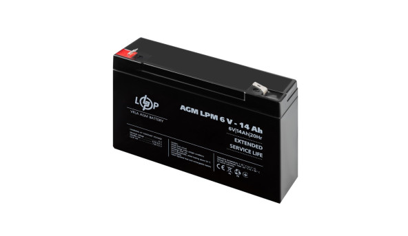 Аккумулятор AGM LPM 6V - 14 Ah - 582874