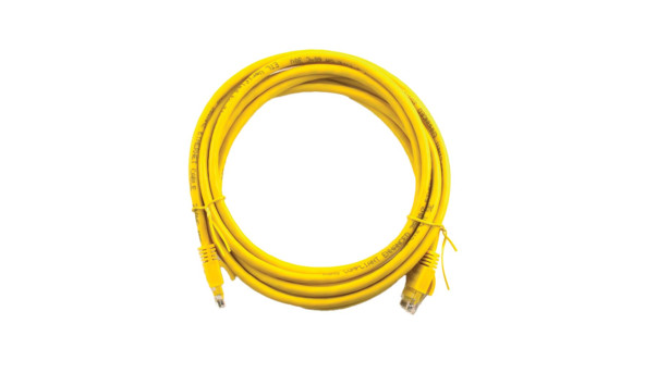 Патч-корд литий UTP RJ45 кат. 5Е 1 м (жовтий) - 582900