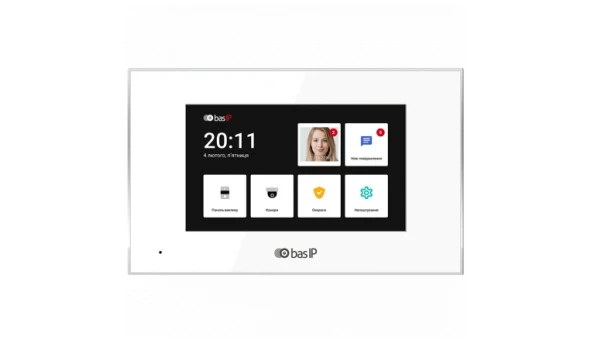 Видеодомофон BAS-IP AQ-07LL (white)