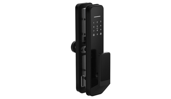 Умный дверной биометрический замок SEVEN LOCK SL-7769BF black (врезная часть 6068)