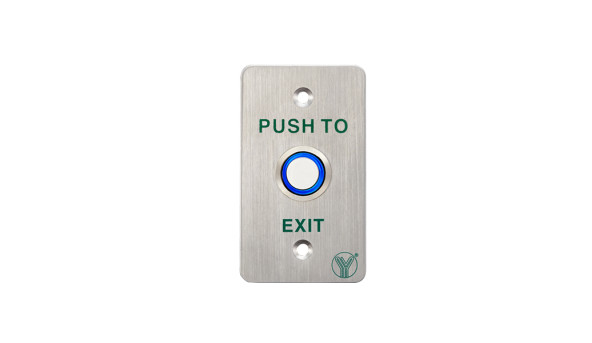 Кнопка выхода Yli Electronic PBK-814B(LED) с LED-подсветкой