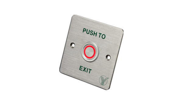 Кнопка выхода пьезоэлектрическая Yli Electronic PBS-820C(LED) с LED-подсветкой