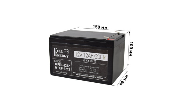 Аккумулятор 12В 12 А·ч для ИБП Full Energy FEP-1212 - 591034