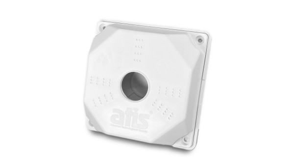 Кронштейн универсальный - монтажная коробка ATIS AB-Q130 белая
