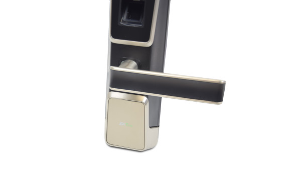 Smart замок ZKTeco ZM100 left для лівих дверей зі скануванням обличчя і зчитувачем відбитку пальця