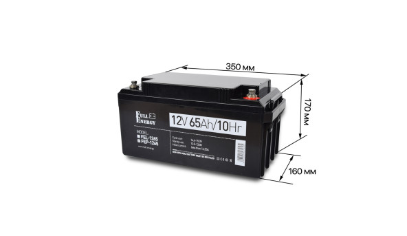 Аккумулятор 12В 65А·ч для ИБП Full Energy FEP-1265 - 591820