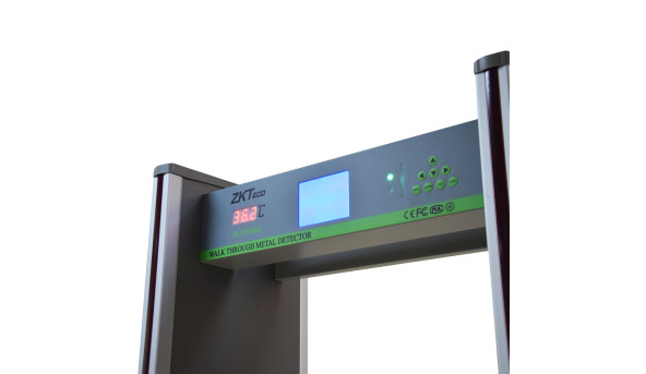 Арочный металлодетектор с функцией измерения температуры  ZKTeco ZK-D3180S(TD) на 18 зон детекции