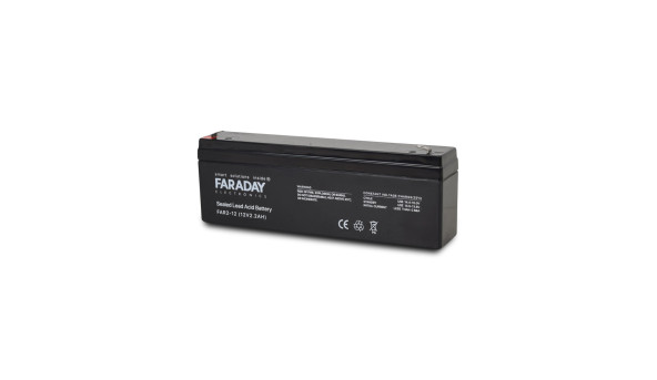 Акумулятор 12В 2 Аг для ДБЖ Faraday Electronics FAR2-12