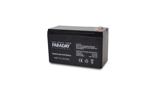 Комплект блок безперебійного живлення Full Energy BBGP-125 + акумулятор 12В 7 Ач для ДБЖ Faraday Electronics FAR7-12