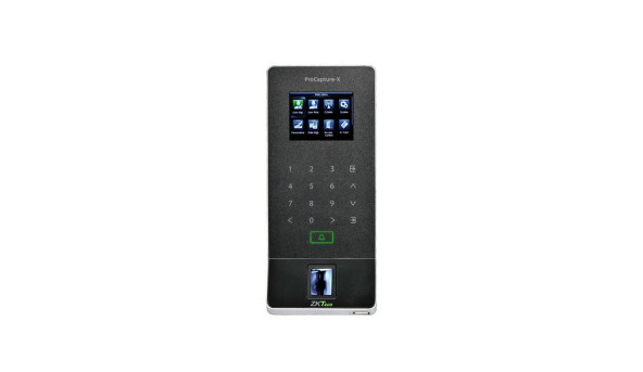 Біометричний термінал ZKTeco PROCAPTURE-X зі зчитувачем відбитка пальця, карт EM-Marine, з Wi-Fi