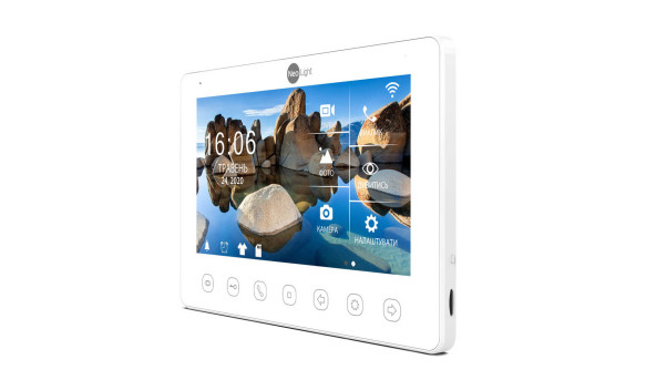 Комплект відеодомофона Neolight NeoKIT HD+ WF Black: відеодомофон 7" з Wi-Fi з детектором руху і 2 Мп відеопанель - 592333