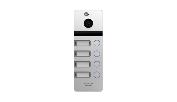 Видеопанель 2 Мп NeoLight MEGA/4 FHD Silver на 4 абонента