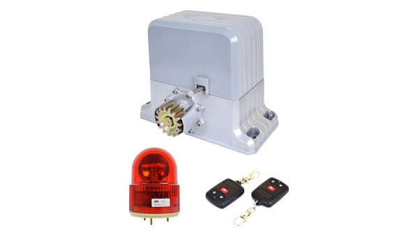 Комплект автоматики для откатных ворот весом до 1800 кг Weilai DGY1800Pro kit с сигнальной лампой
