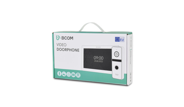 Комплект відеодомофона BCOM BD-480M White Kit: відеодомофон 4" і відеопанель - 592559