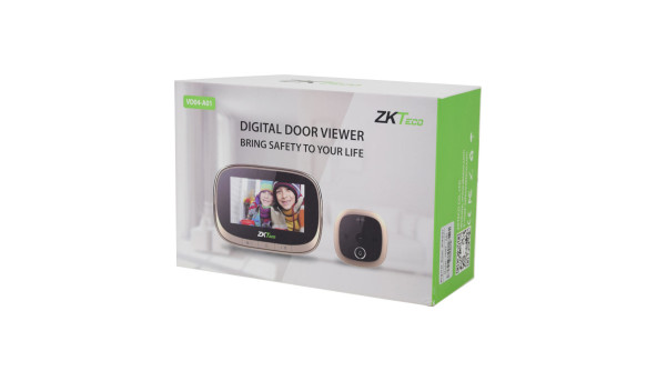 Відеодзвінок 1 Мп ZKTeco VD04-A01 Door Bell - 592614