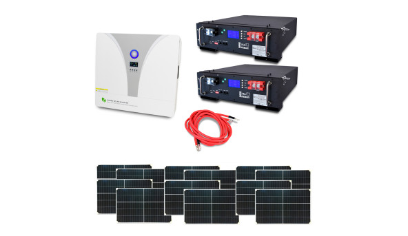 Автономная система бесперебойного питания мощностью 8 кВт с LiFePO4 АКБ и солнечными панелями