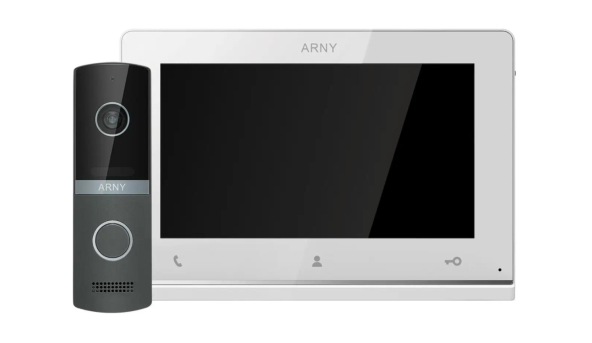 Комплект домофонный ARNY AVD-7123 (AVD-710 2Мп 7" TFT + AVP-NG230 2Мп), White + Graphite