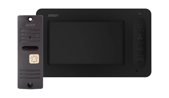 Комплект домофонный ARNY AVD-4005 (AVD-405 + AVP-05 (v.2)), Black + Brown