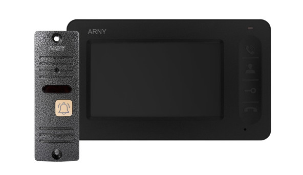 Комплект видеодомофона ARNY AVD-4005 Черный\ Серый v.2