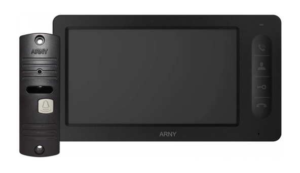 Комплект домофонный ARNY AVD-7005 (AVD-705 + AVP-05 (v.2)), Black + Brown